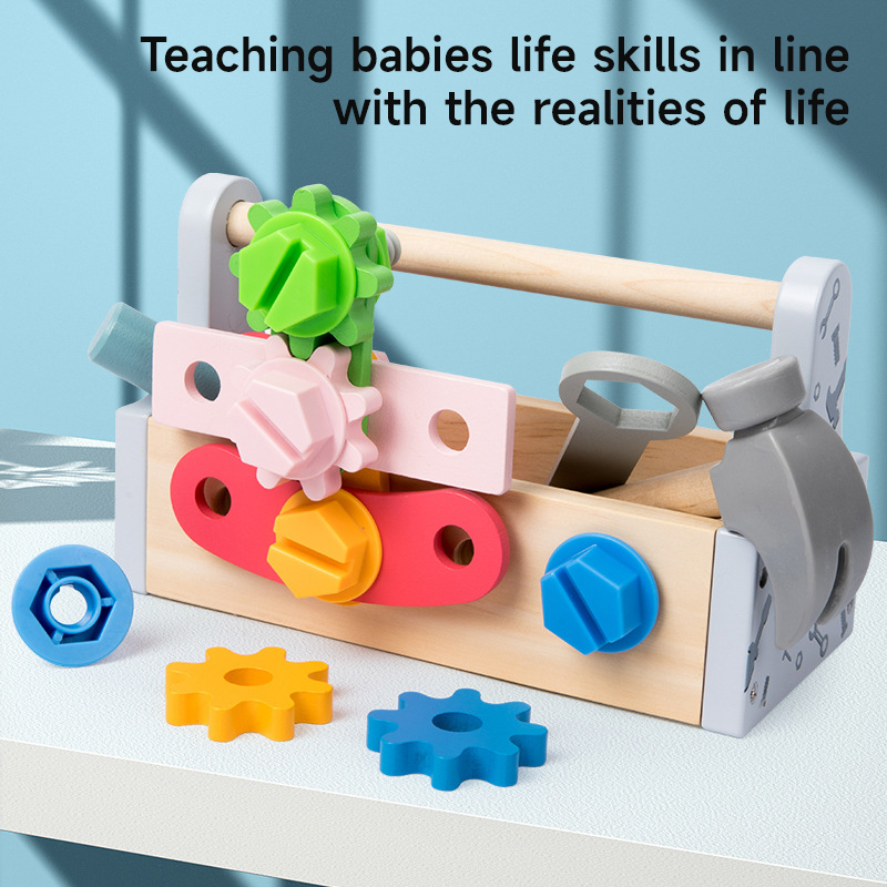 Gardening Tools Toddler - Детский деревянный набор инструментов: игрушка-конструктор для