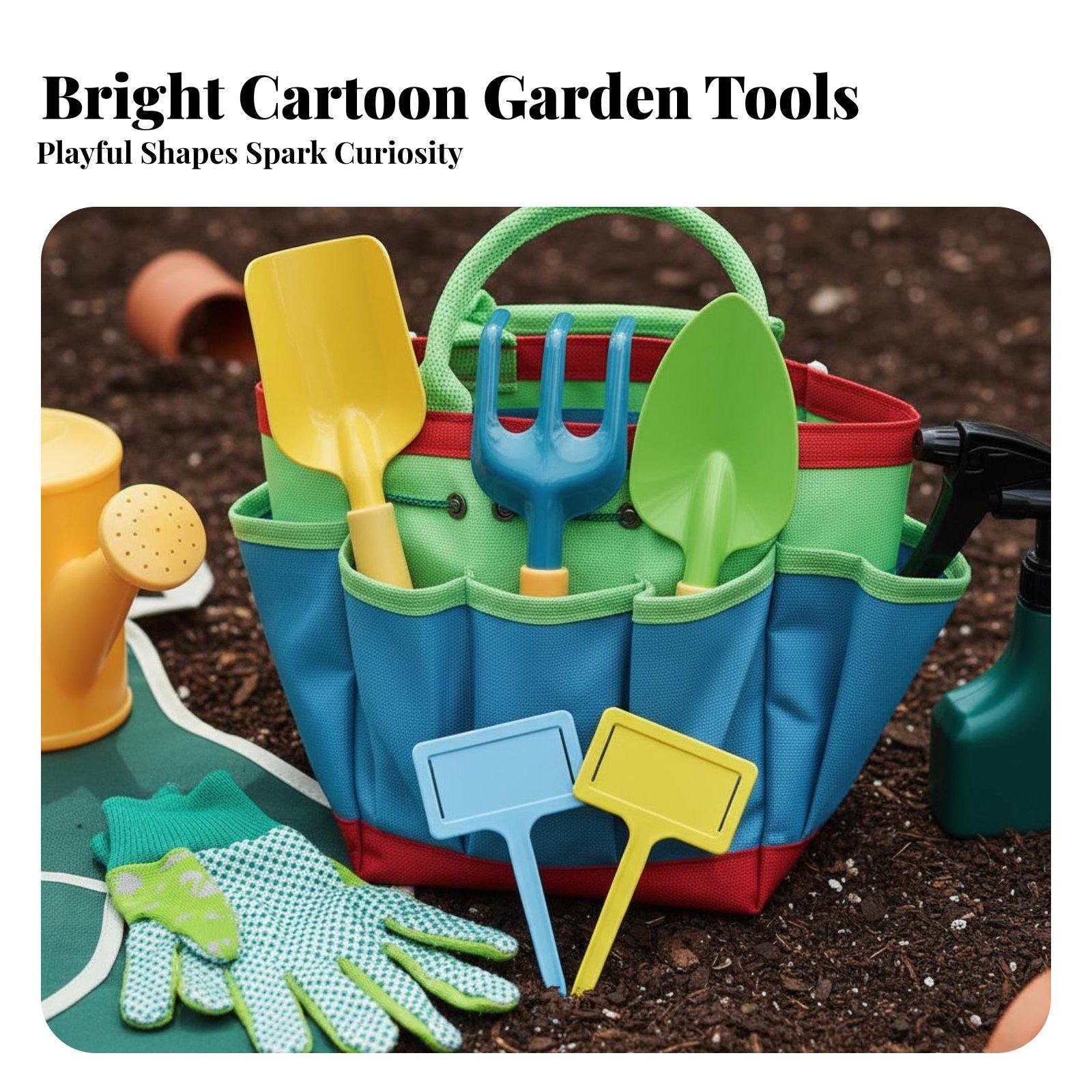 Gardening Tools For Young Children - Набор из 10 детских садовых инструментов: