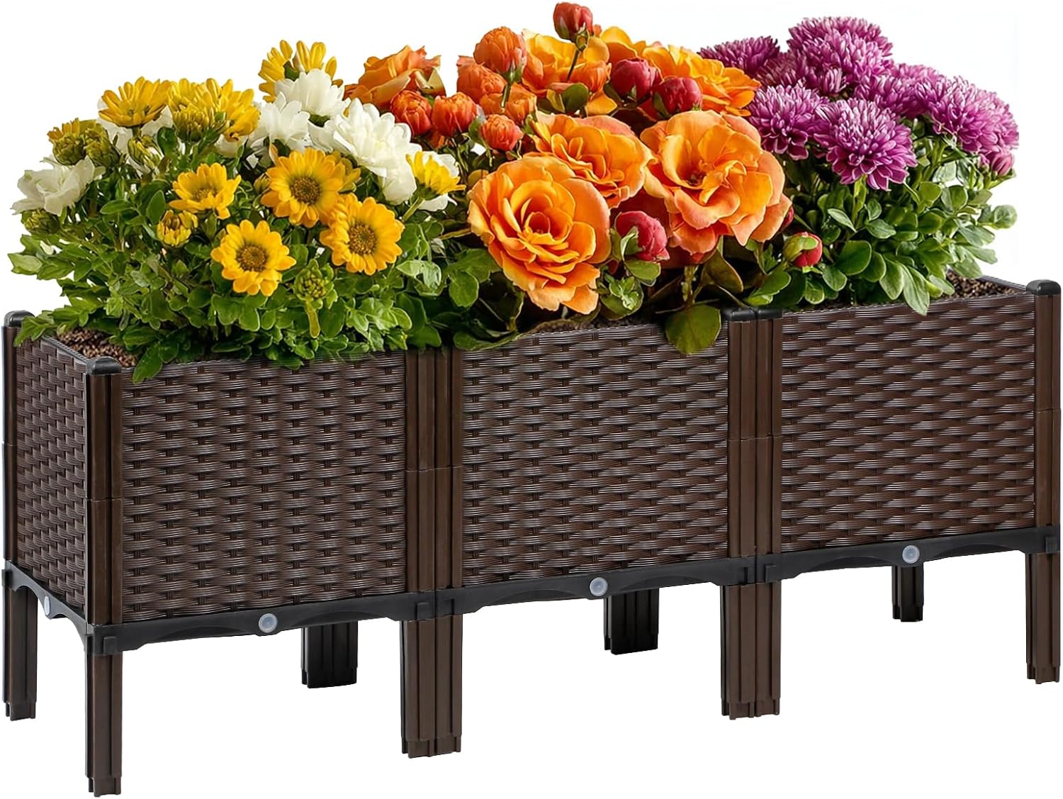 Self-Watering Planter - Уличный садовый плетеный кашпо из ротанга,
