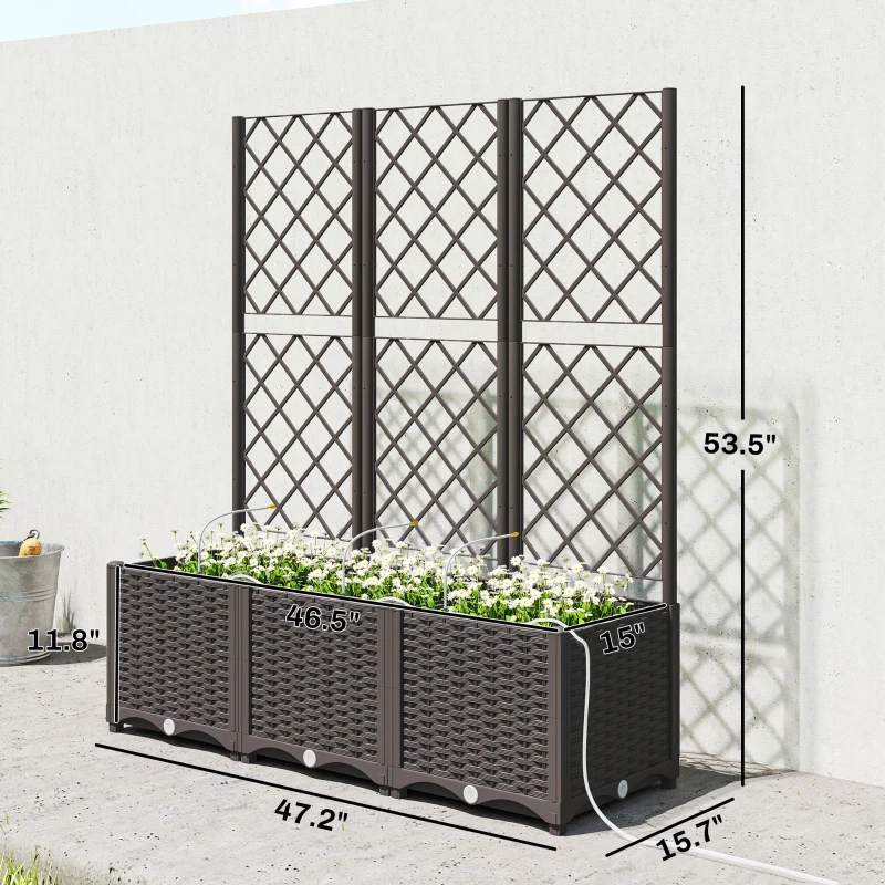 Уличный ящик-кашпо, практичная – обзор и цена Self-Watering Planter