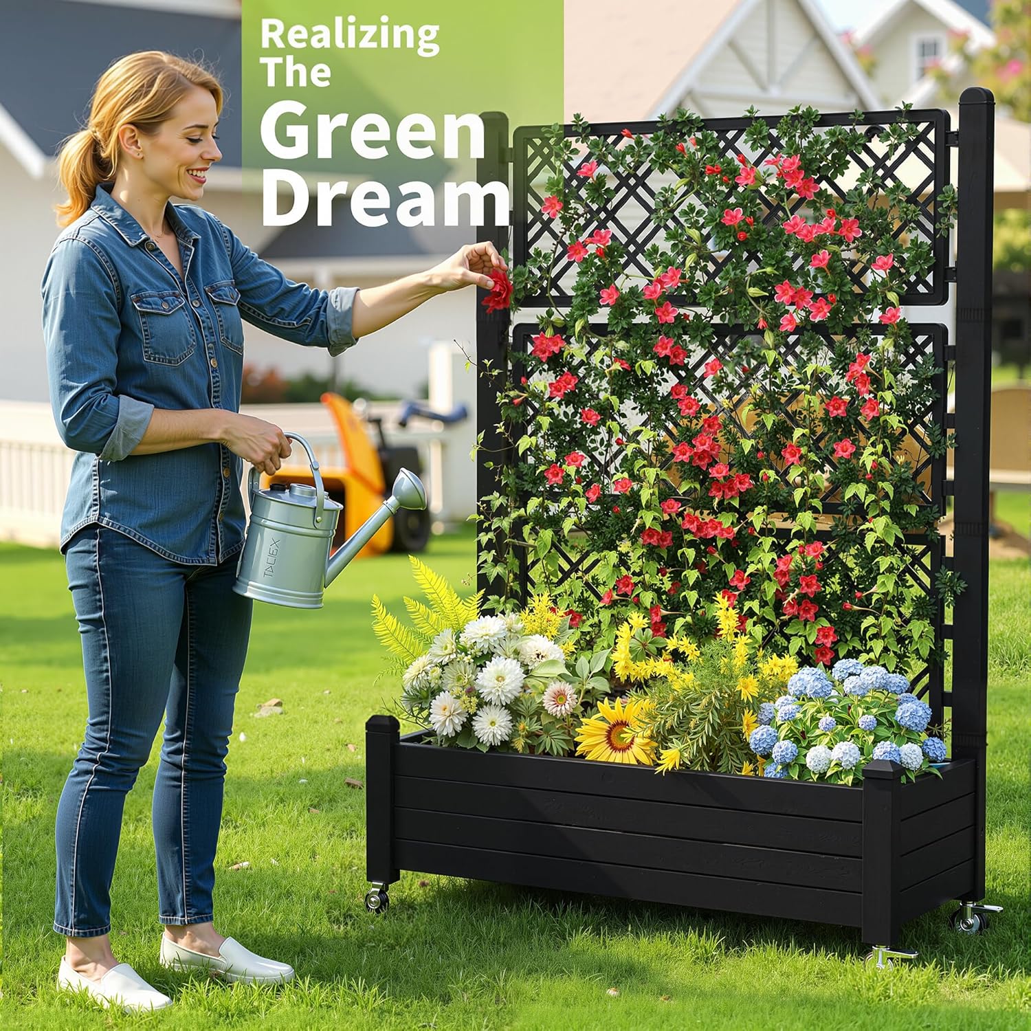 Приподнятая грядка с решеткой, – обзор и цена Self-Watering Planter
